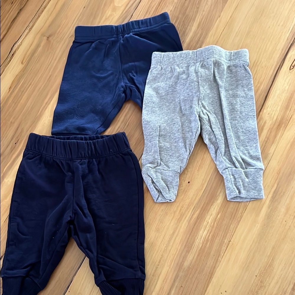 Carter's Blue and Gray Sweatpants & Joggers Set